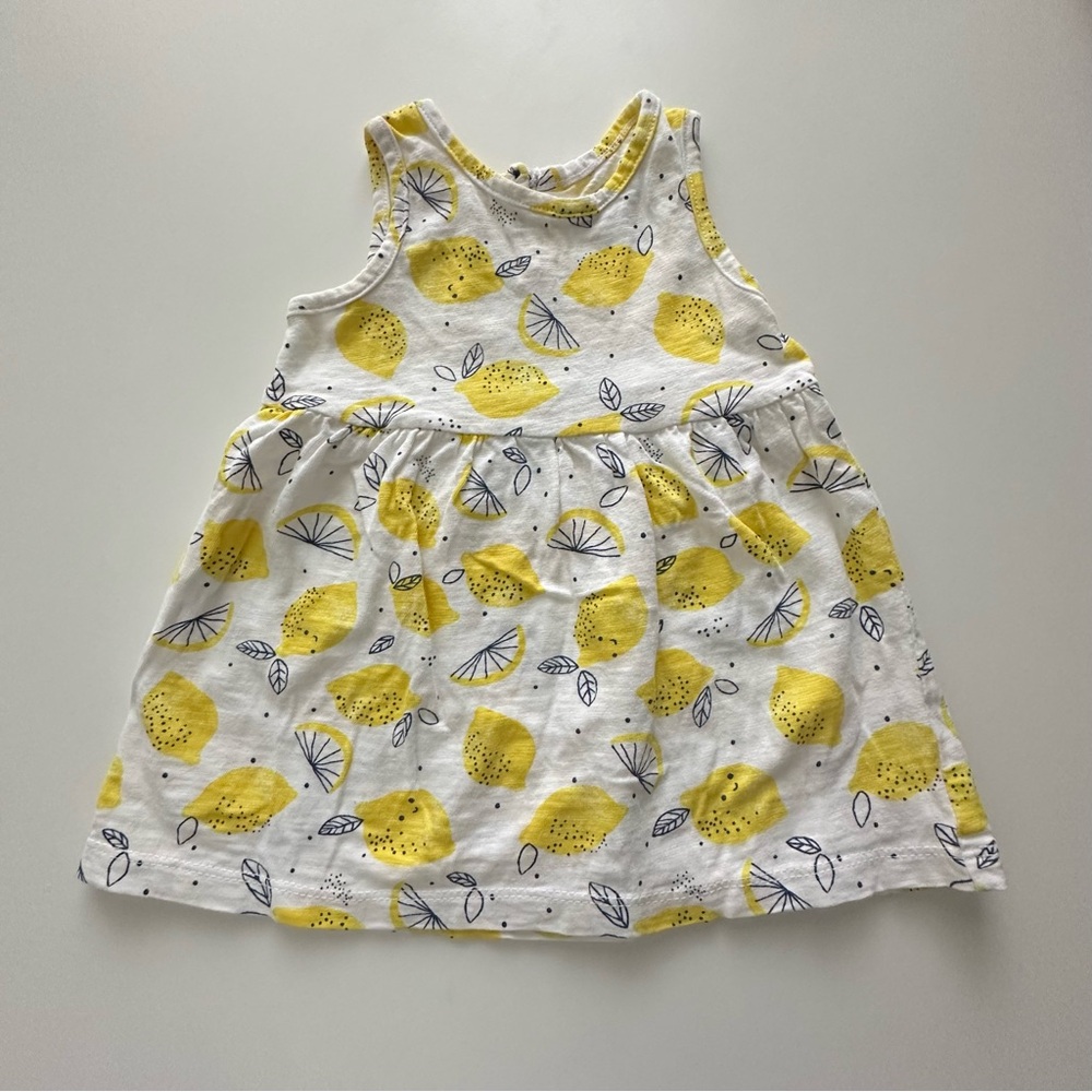 Little Me Lemon Print Baby Dress 12M